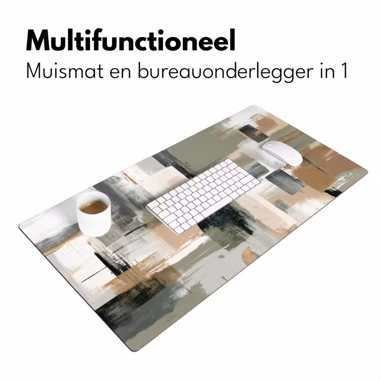 Bureau onderlegger - Penseelstreken - Abstract - Aardetinten — 7