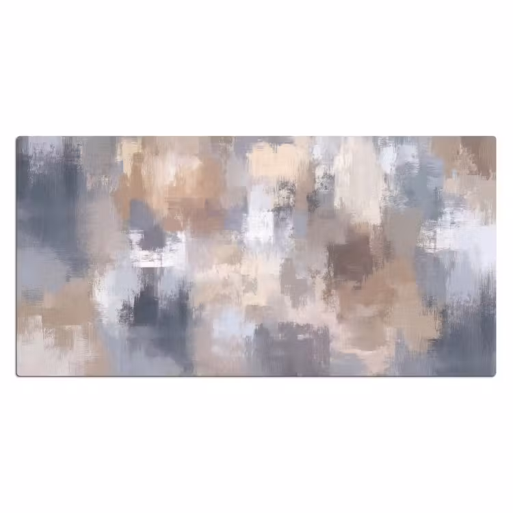 Bureau onderlegger - Penseelstreken - Schilderij - Beige — 2