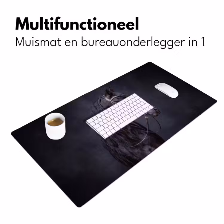 Bureau onderlegger - Portret - Paard - Donker — 7