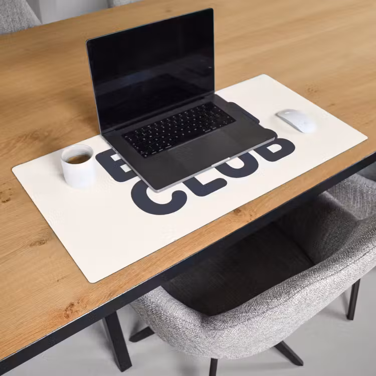 Bureau onderlegger - Quote - Grijs - Wit — 3