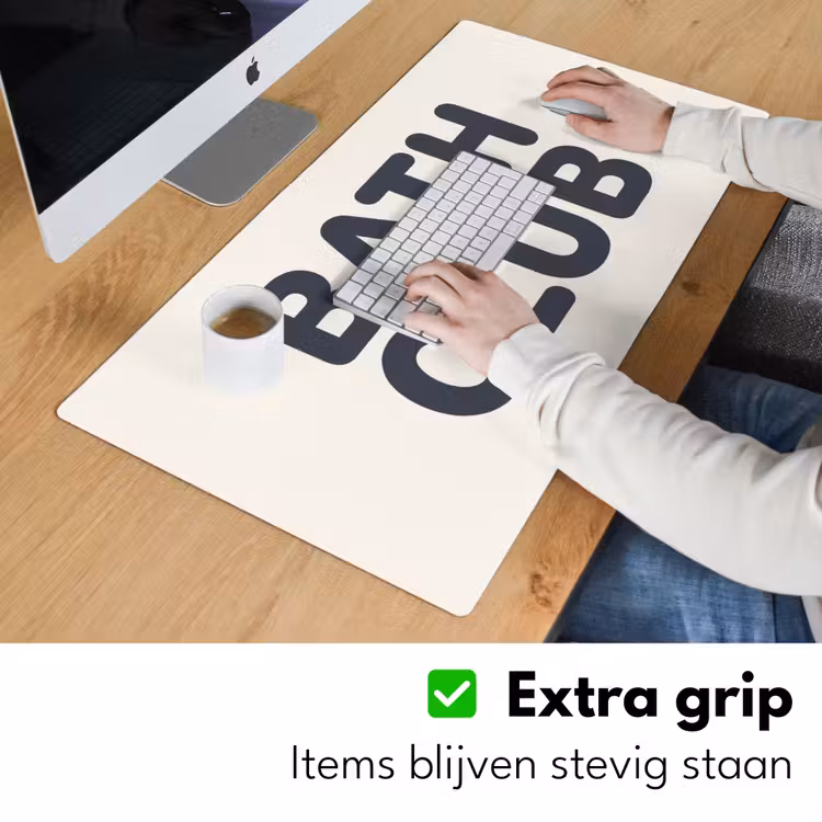Bureau onderlegger - Quote - Grijs - Wit — 6