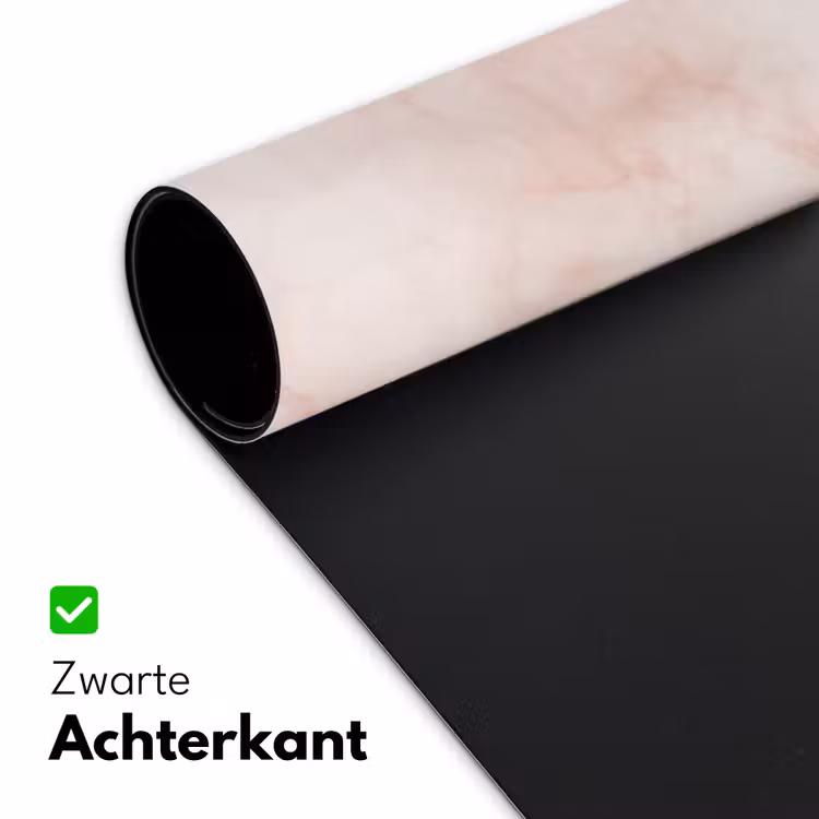 Bureau onderlegger - Roze - Marmer - Crème — 5