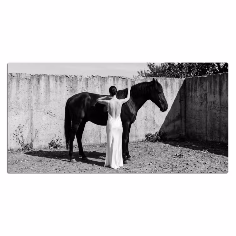 Bureau onderlegger - Vrouw - Paard - Artistiek — 2