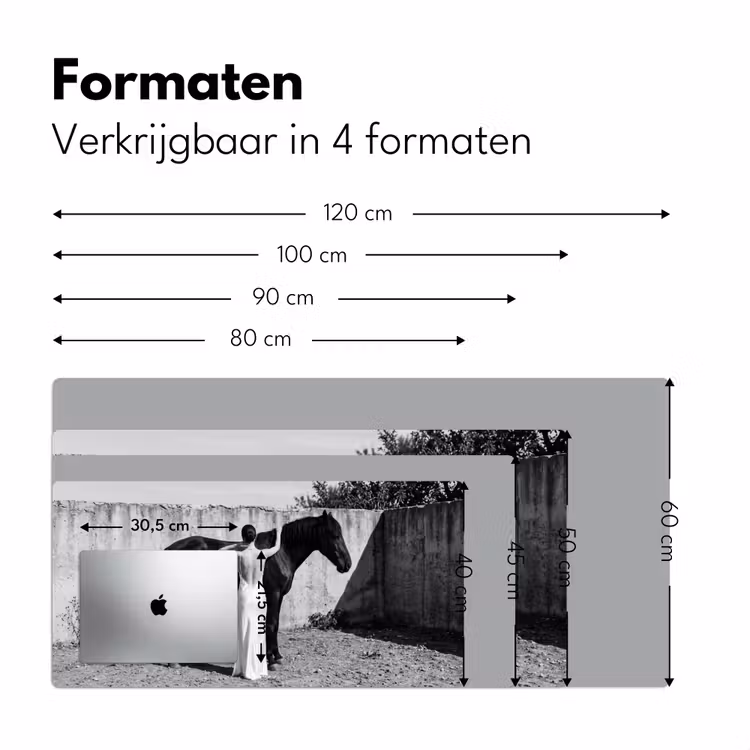 Bureau onderlegger - Vrouw - Paard - Artistiek — 8