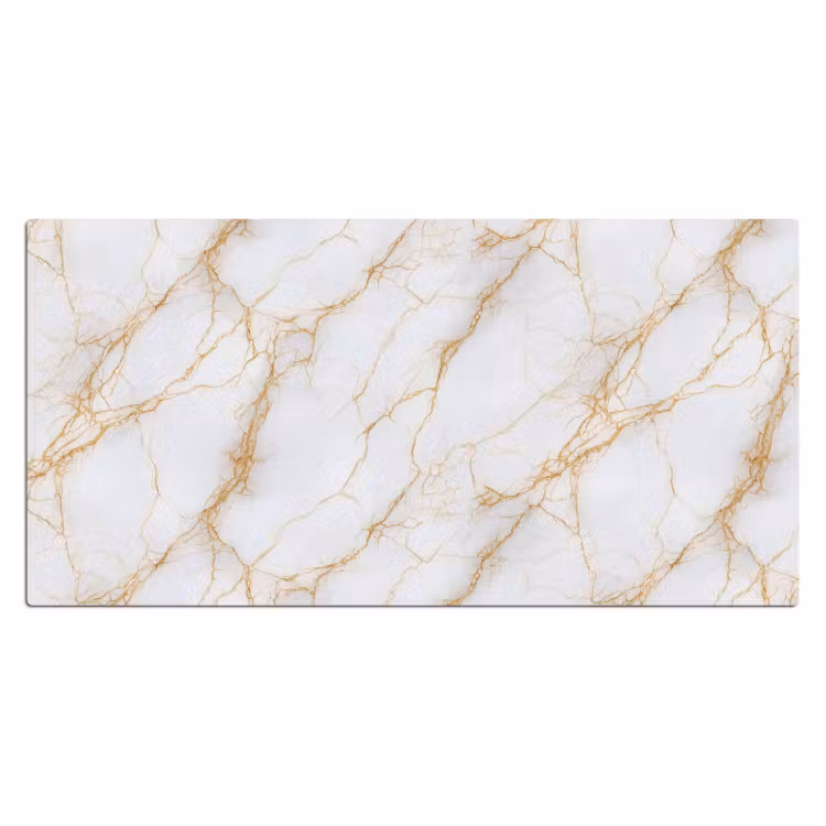 Bureau onderlegger - Wit - Goud - Marmer - Aders — 2