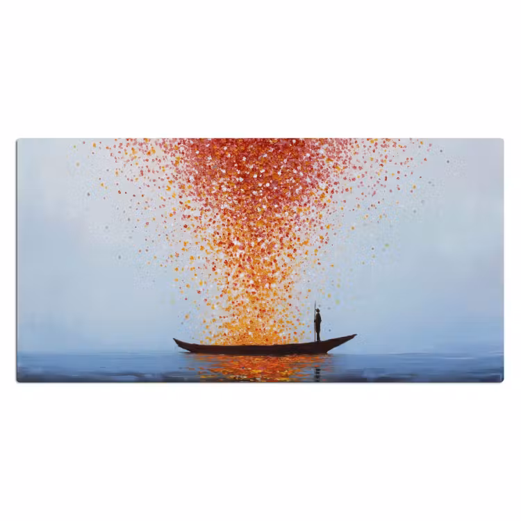 Bureau onderlegger - Wolk - Confetti - Boot - Wateroppervlakte — 2