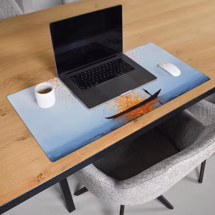 Bureau onderlegger - Wolk - Confetti - Boot - Wateroppervlakte — 3