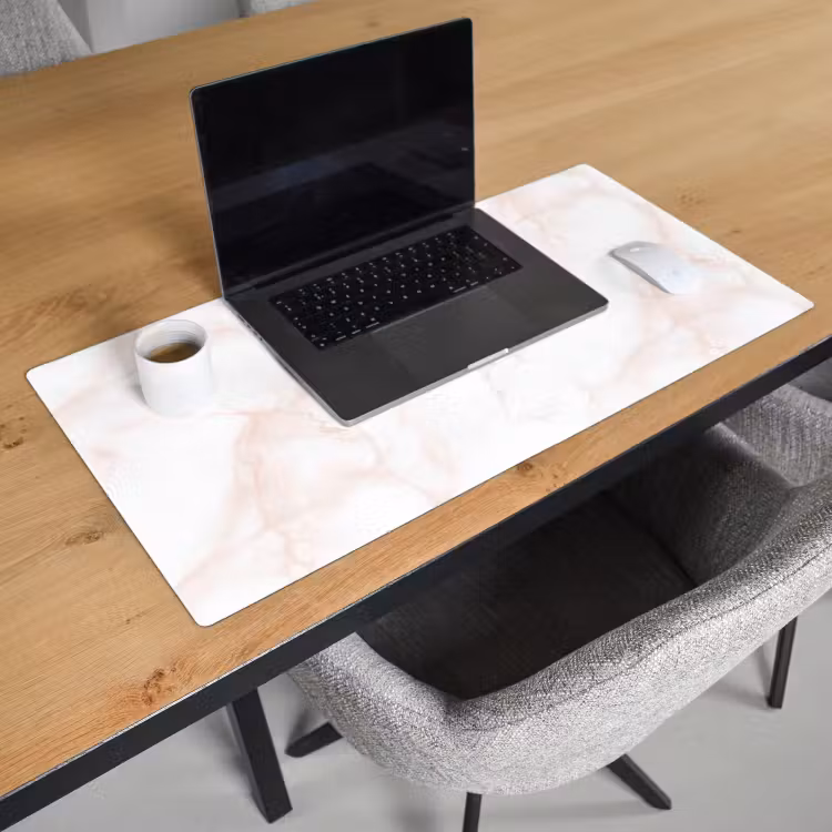Bureau onderlegger - Zalmroze - Marmer - Aders — 3
