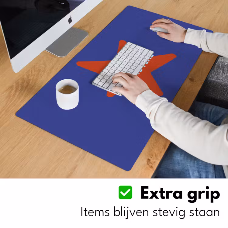 Bureau onderlegger - Slow down you're doing fine - Ster - Blauw — 6