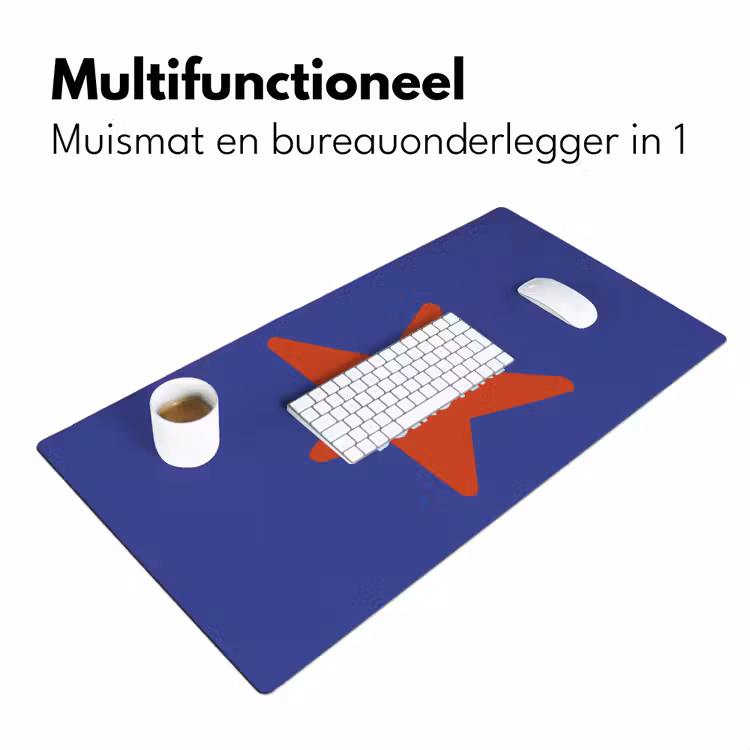 Bureau onderlegger - Slow down you're doing fine - Ster - Blauw — 7