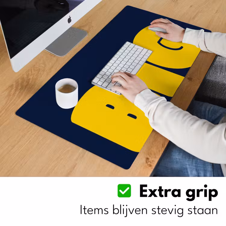 Bureau onderlegger - Think big - Blauw - Geel — 6