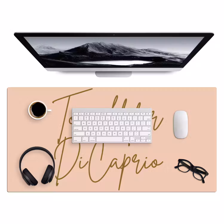 Bureau onderlegger - Too old for dicaprio - Roze - Groen — 4