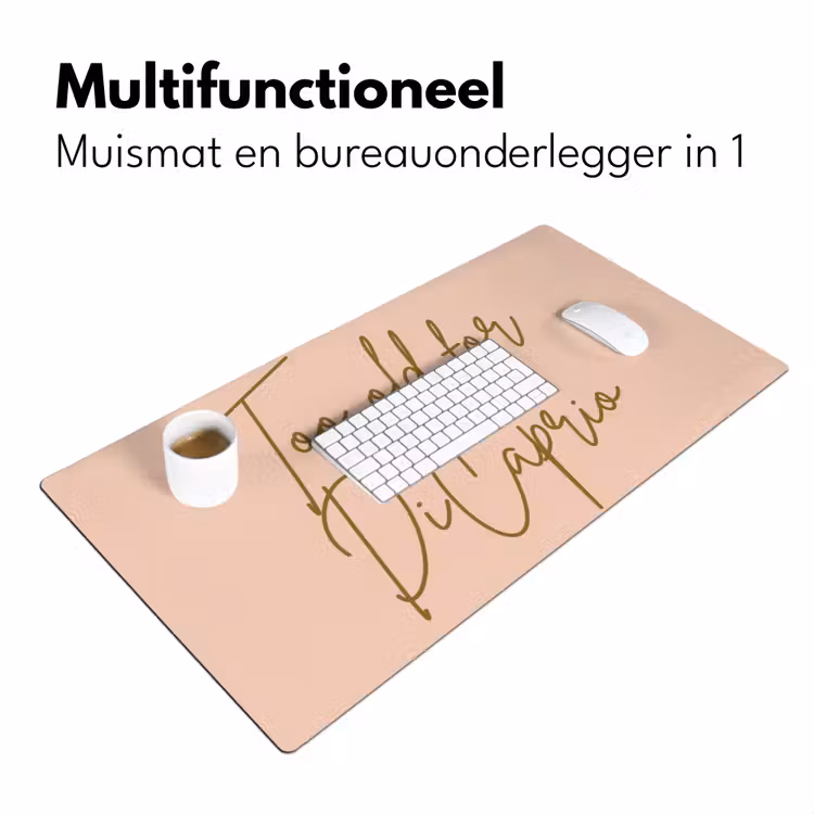 Bureau onderlegger - Too old for dicaprio - Roze - Groen — 7