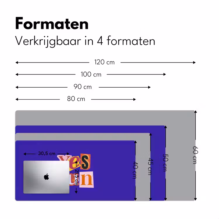 Bureau onderlegger - Yes fun - Kleurrijk - Collage-stijl — 8