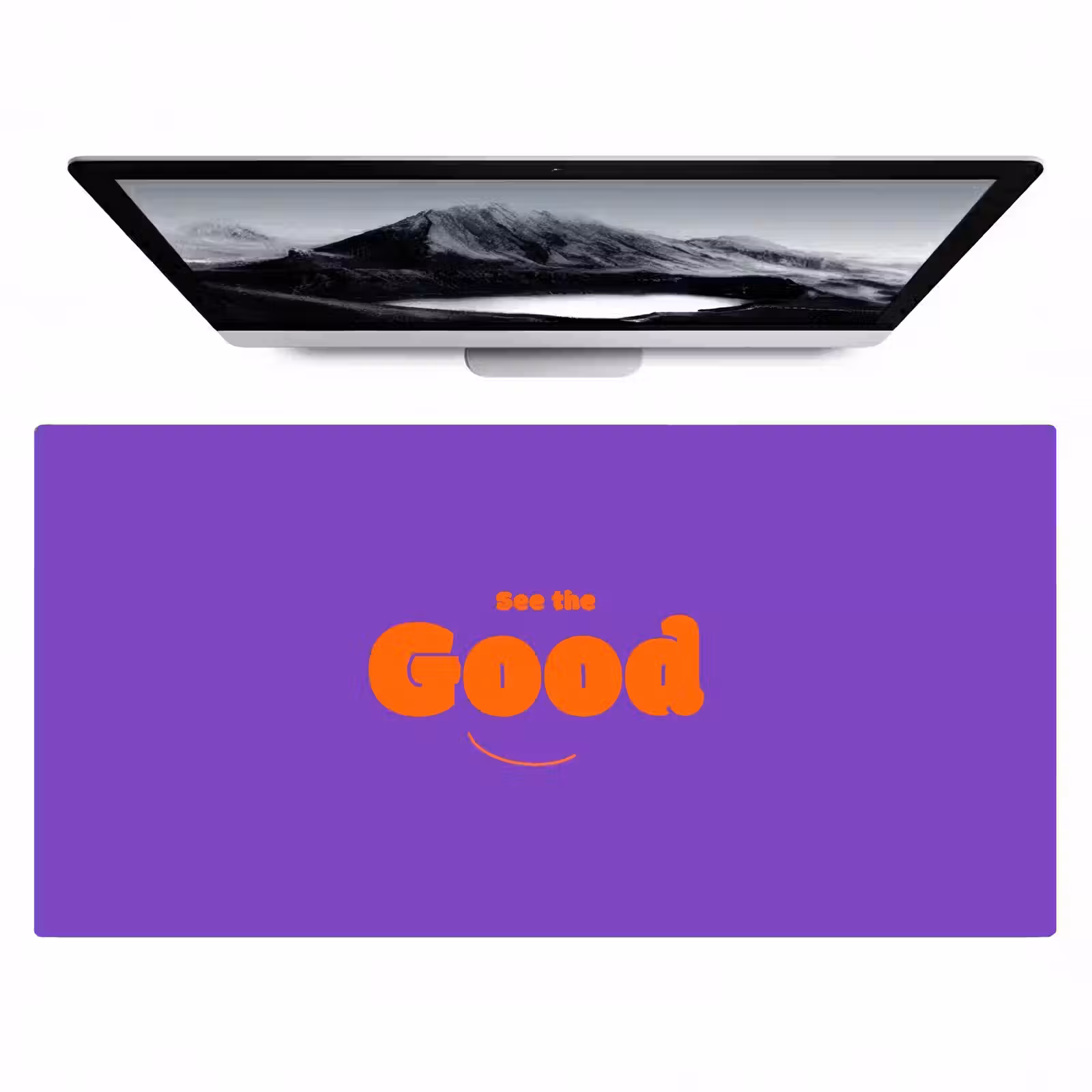 Bureau onderlegger - See the good - Oranje - Paars - Smiley — 1