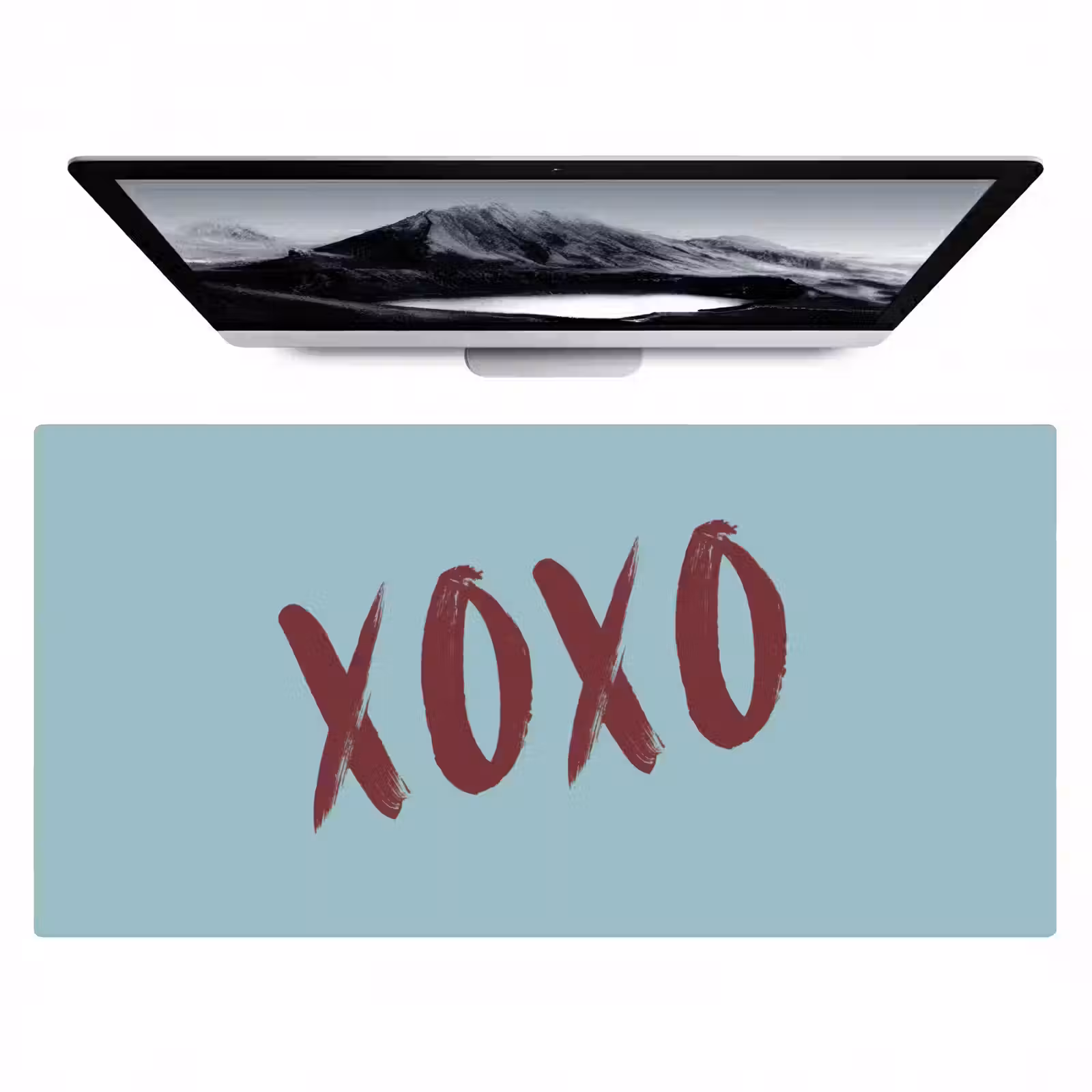 Bureau onderlegger - XOXO - Blauw - Rood — 1