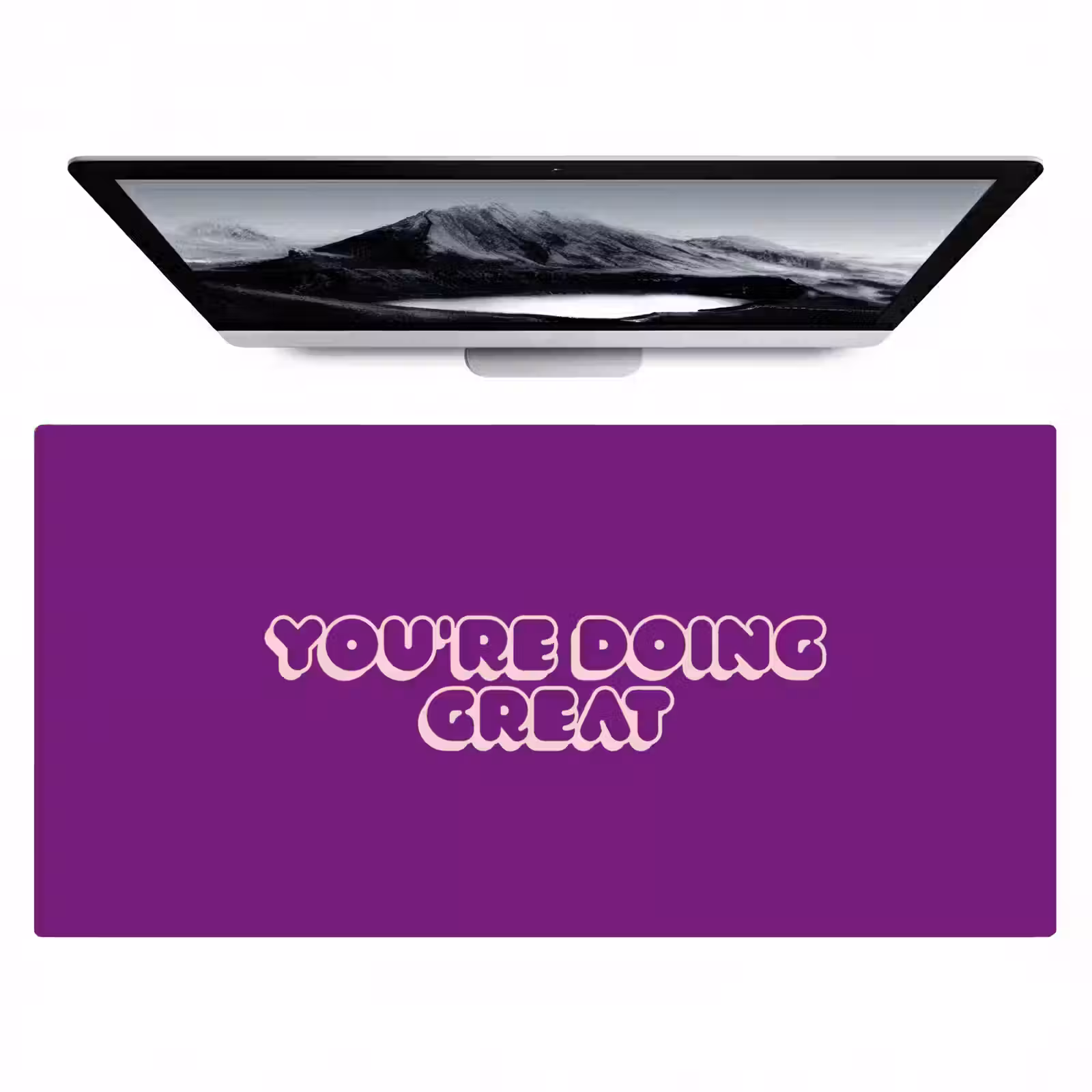 Bureau onderlegger - You're doing great - Paars - Bubble letters — 1