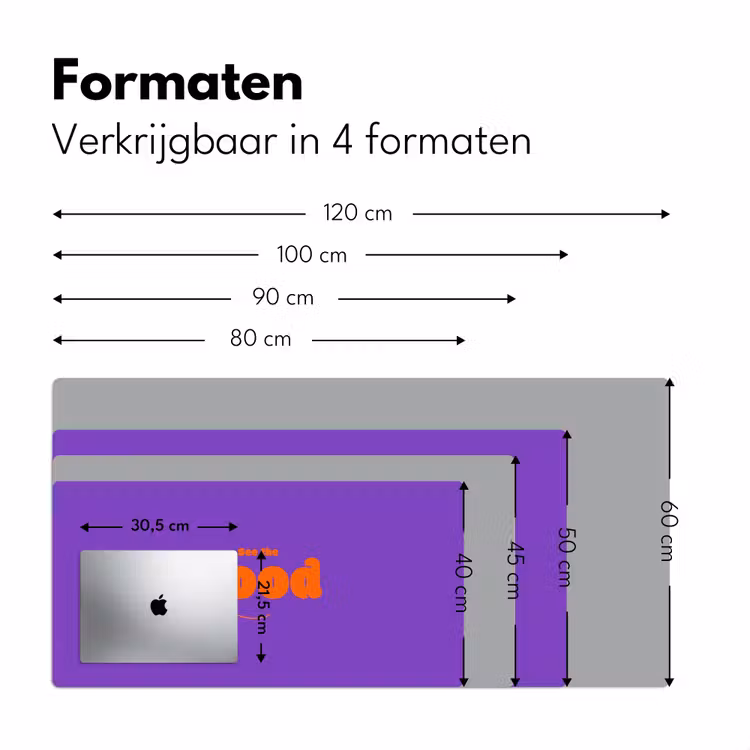 Bureau onderlegger - See the good - Oranje - Paars - Smiley — 8