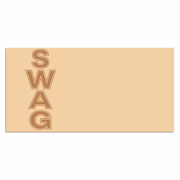 Bureau onderlegger - Swag - Bruin - Beige — 2