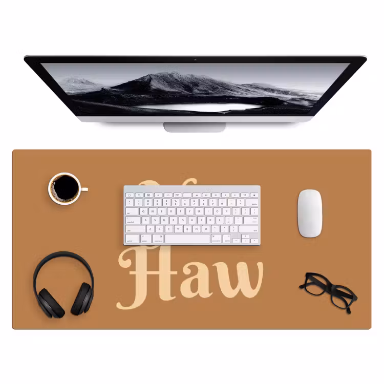 Bureau onderlegger - Yee haw - Bruin - Minimalistisch — 4