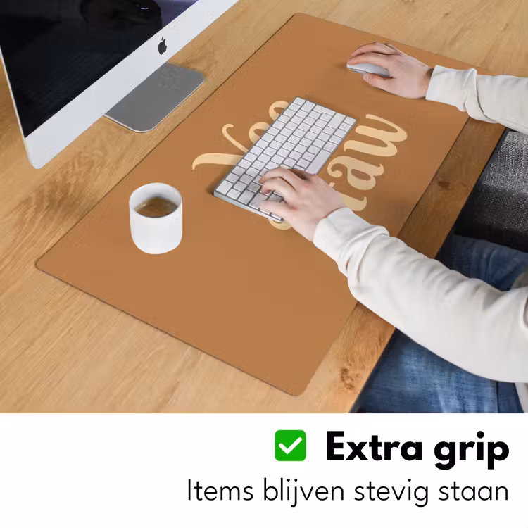 Bureau onderlegger - Yee haw - Bruin - Minimalistisch — 6