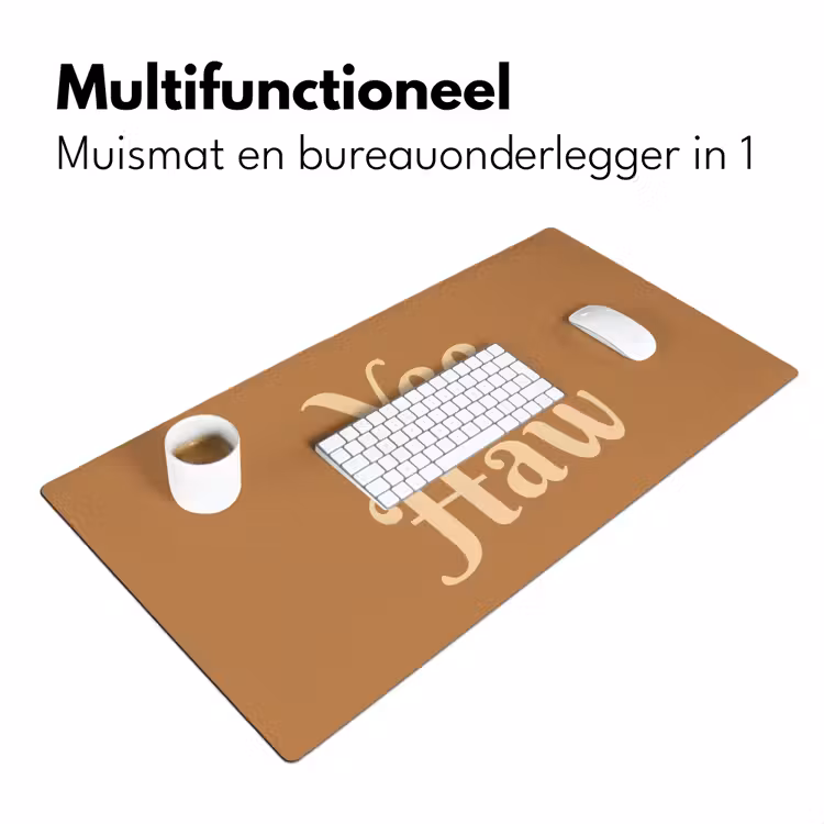 Bureau onderlegger - Yee haw - Bruin - Minimalistisch — 7