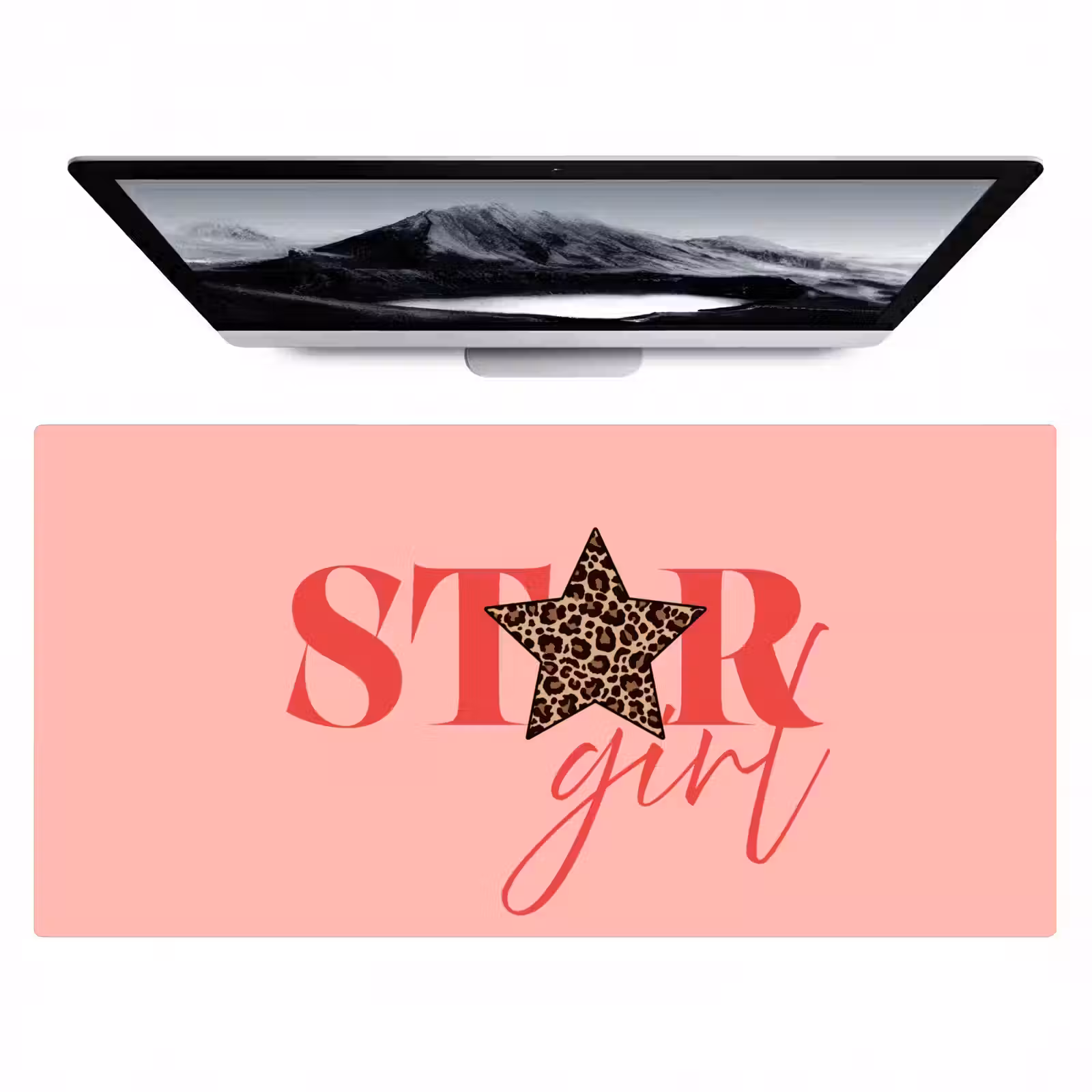 Bureau onderlegger - Star girl - Roze - Panter - Ster — 1