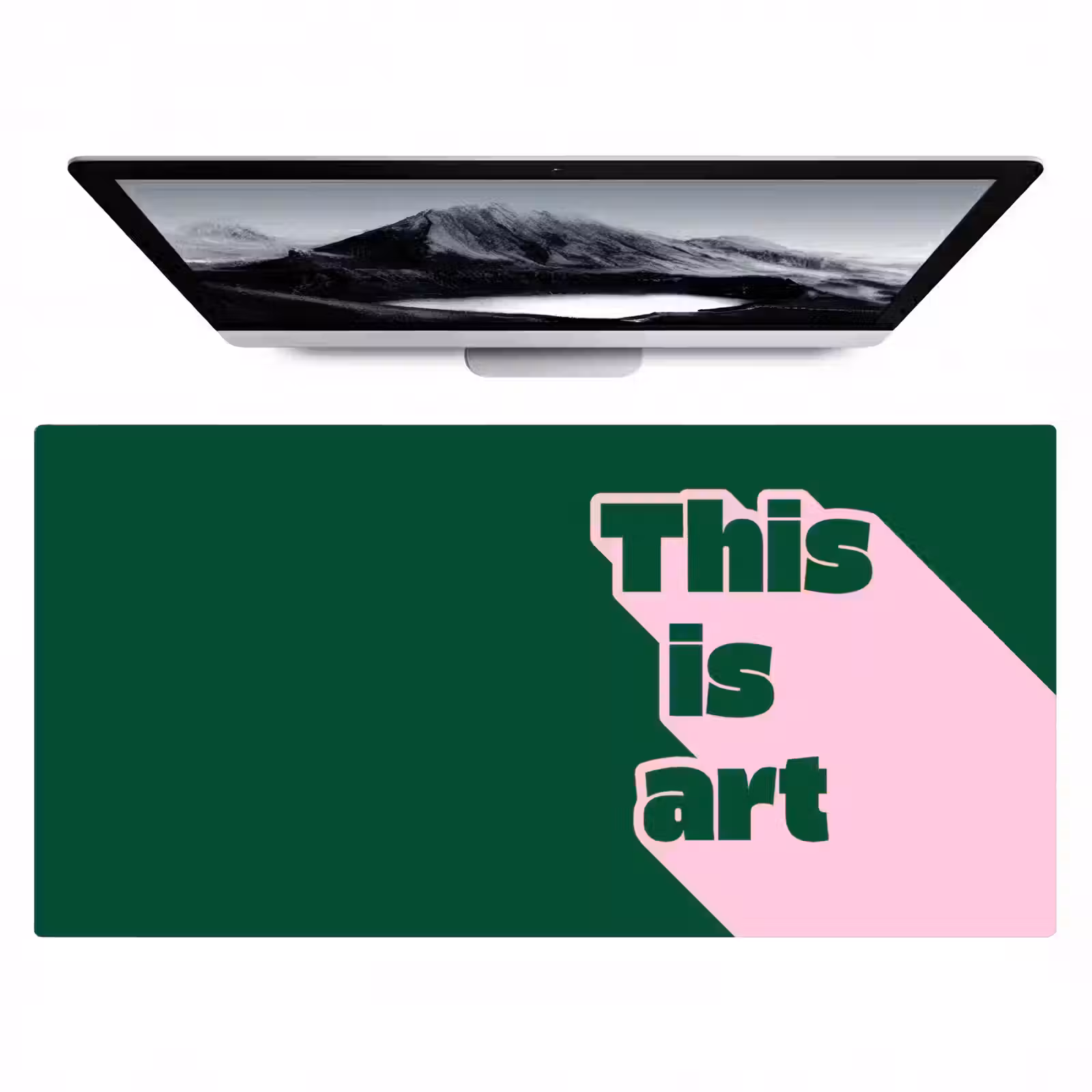 Bureau onderlegger - This is art - Schaduw - Roze — 1