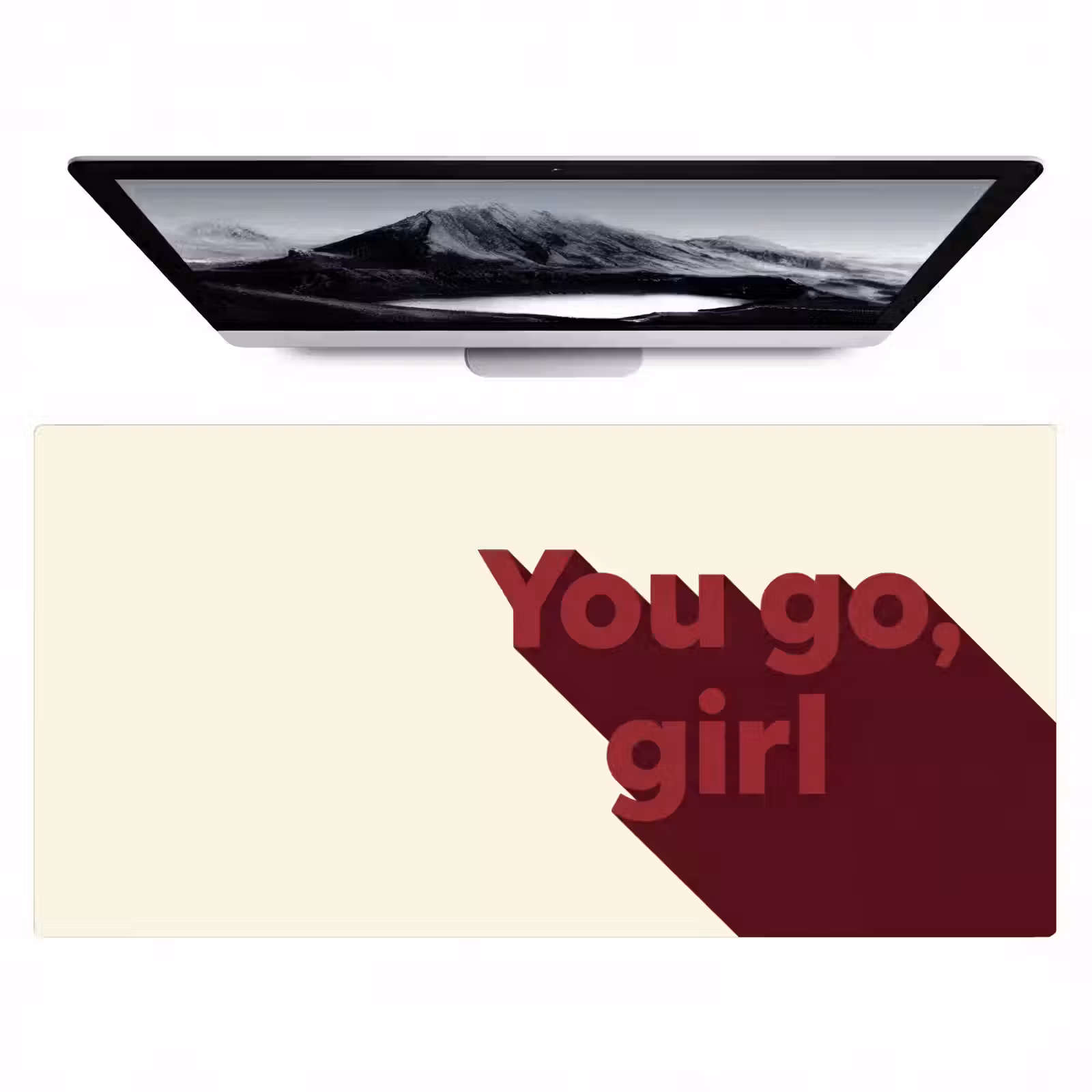 Bureau onderlegger - you go girl - 3D - Rood — 1