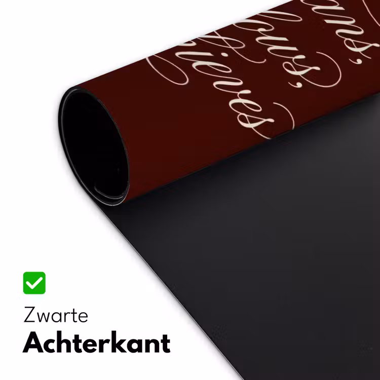 Bureau onderlegger - She plans she glows she achieves - Rood - Cursief — 5