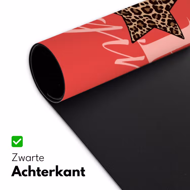 Bureau onderlegger - Star girl - Rood - Panter - Ster — 5
