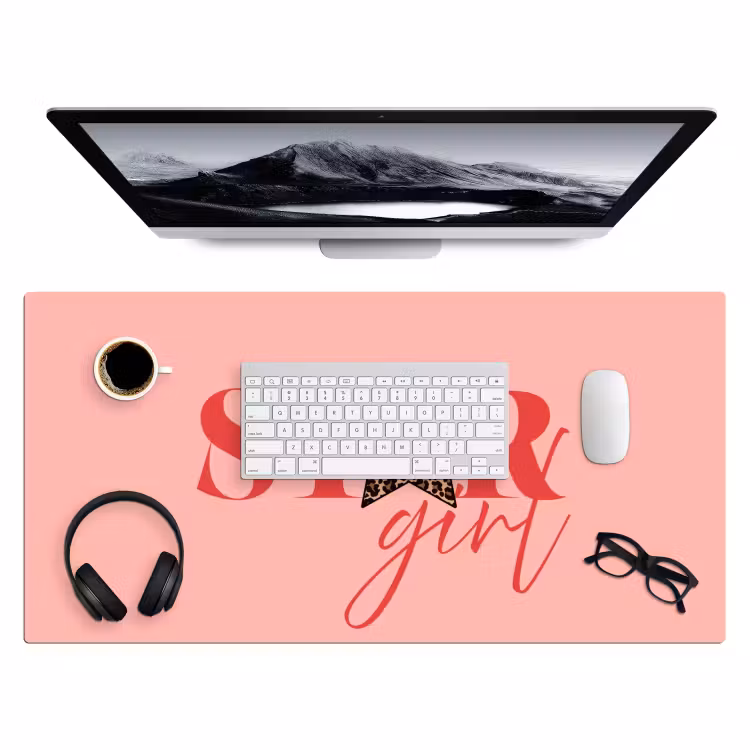 Bureau onderlegger - Star girl - Roze - Panter - Ster — 4