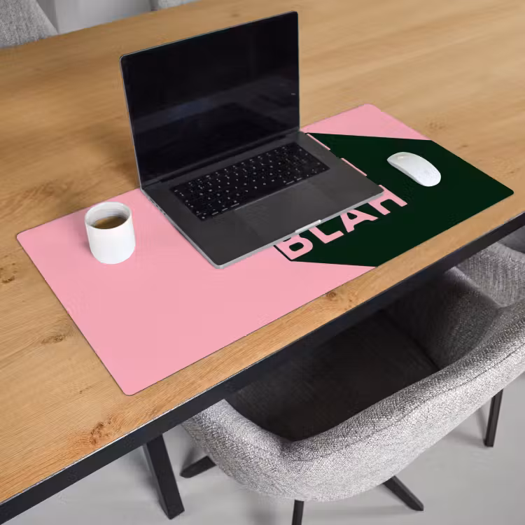 Bureau onderlegger - Tekst - Grafisch - Groen - Schaduw — 3