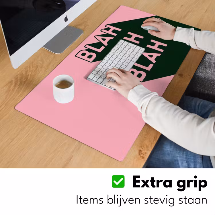 Bureau onderlegger - Tekst - Grafisch - Groen - Schaduw — 6