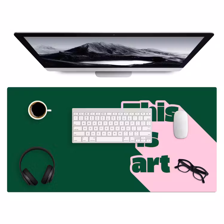Bureau onderlegger - This is art - Schaduw - Roze — 4