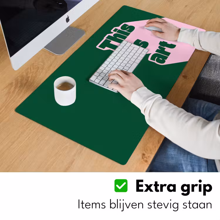 Bureau onderlegger - This is art - Schaduw - Roze — 6