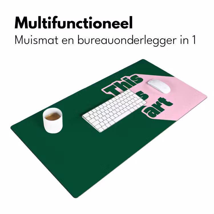 Bureau onderlegger - This is art - Schaduw - Roze — 7