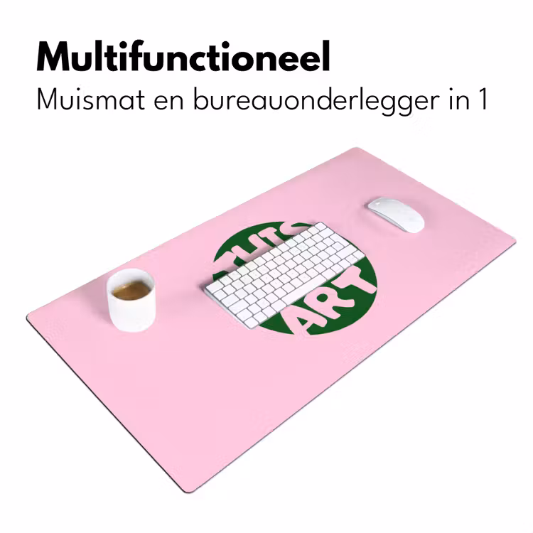 Bureau onderlegger - This is art - Tekst - Cirkel - Groen — 7
