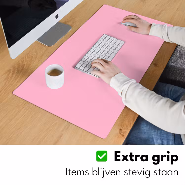 Bureau onderlegger - Toedeloe - Roze - Minimalistisch — 6