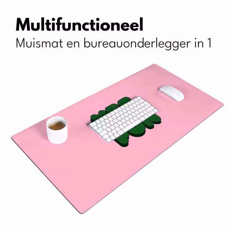 Bureau onderlegger - Yes fun - Groen - Roze — 7