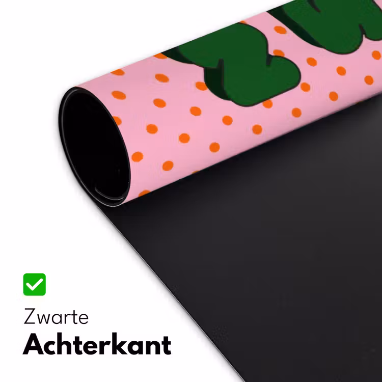 Bureau onderlegger - Yes fun - Groen - Roze - Stippen — 5
