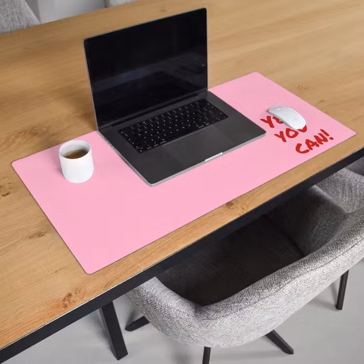 Bureau onderlegger - Yes you can do it - Rood - Roze — 3