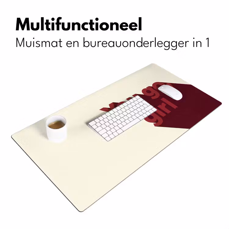 Bureau onderlegger - you go girl - 3D - Rood — 7