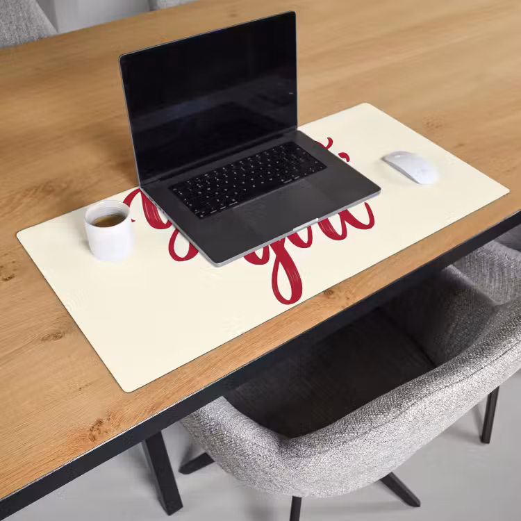 Bureau onderlegger - you go girl - Rood - Wit — 3