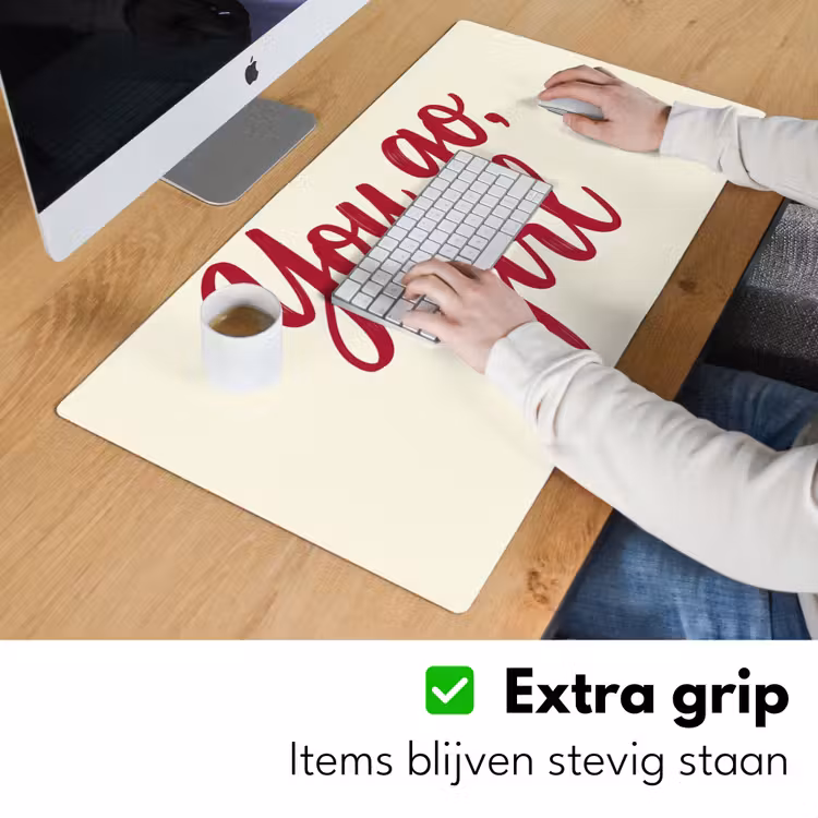 Bureau onderlegger - you go girl - Rood - Wit — 6
