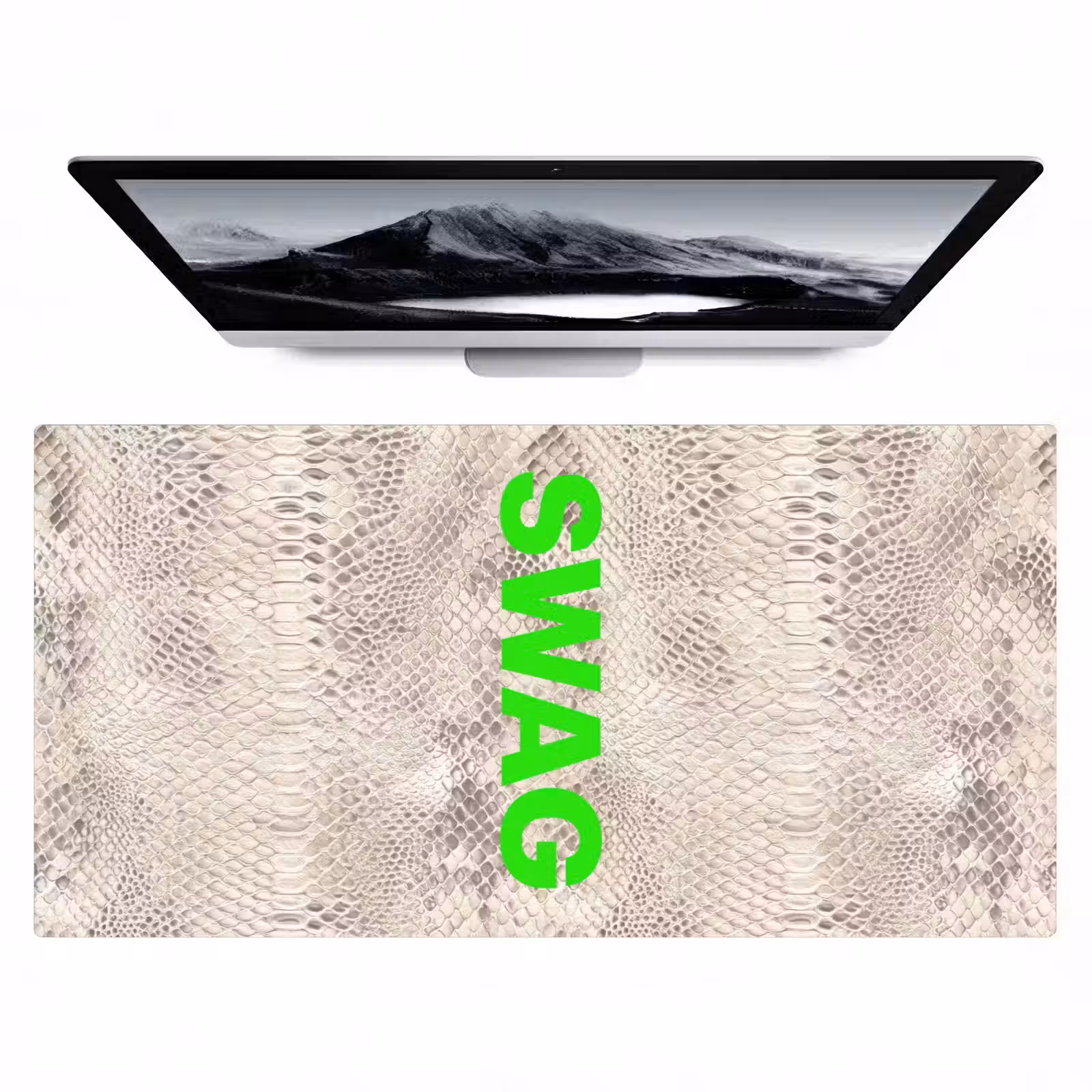 Bureau onderlegger - Slangenprint - SWAG - Neon - Groen — 1