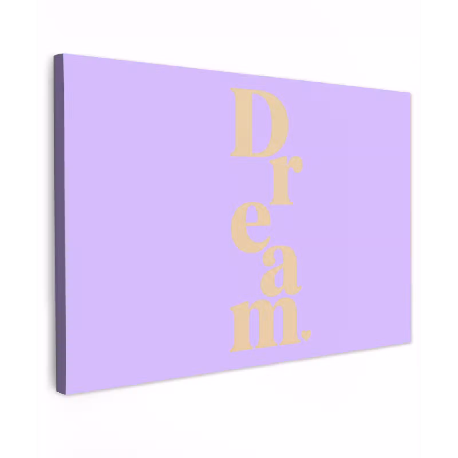 Canvas schilderij - Dream - Paars - Typografisch — 1