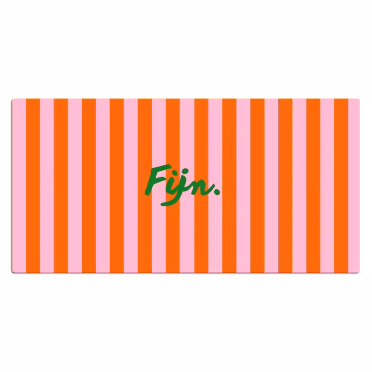 Bureau onderlegger - Patroon - Oranje - Fijn - Strepen — 2