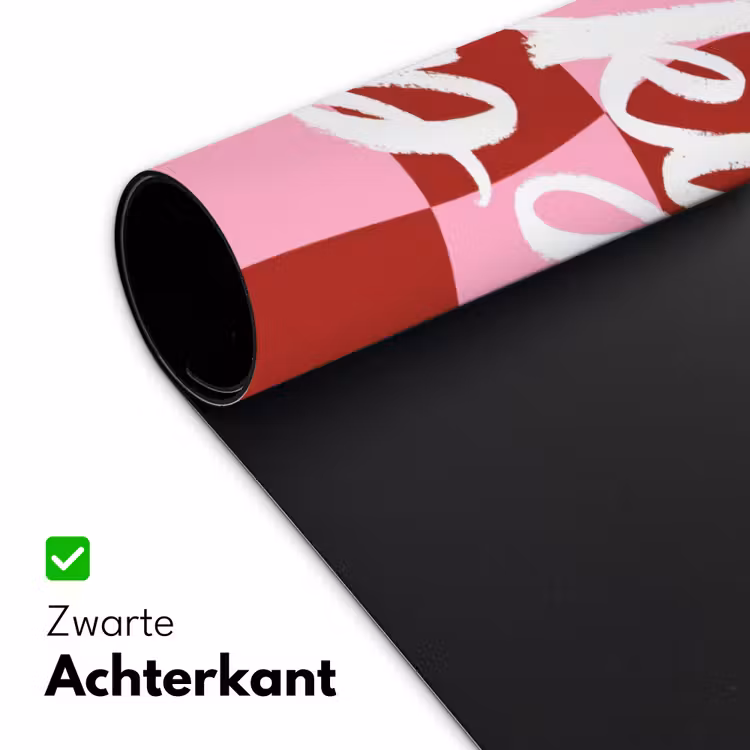 Bureau onderlegger - Pinky up - Geblokt - Bordeauxrood — 5