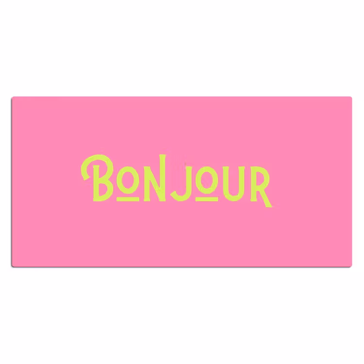 Bureau onderlegger - Roze - Groene Bonjour - art-deco — 2